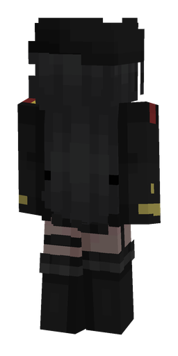 Black skin: body, back render