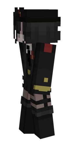 Black skin: body, left side render