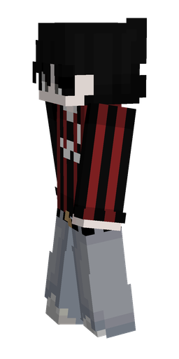 Black skin: body, left side render