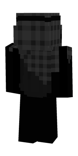 Black skin: body, back render