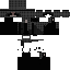 Black skin: raw texture render