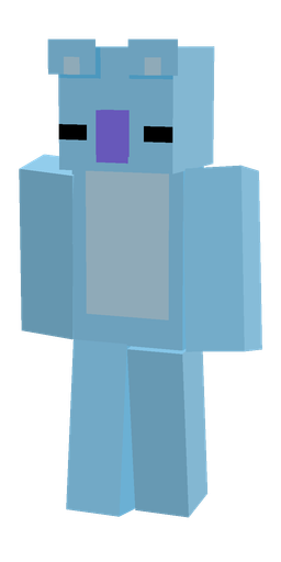 Blue skin: body, front render