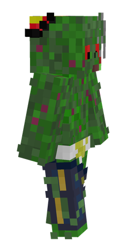 Blue skin: body, right side render