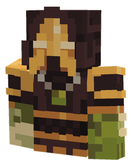 Black skin: bust render