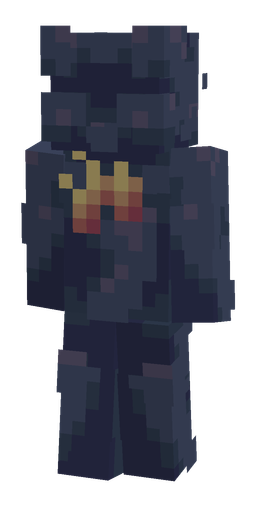 Blue skin: body, back render