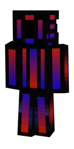 Black skin: body, back render