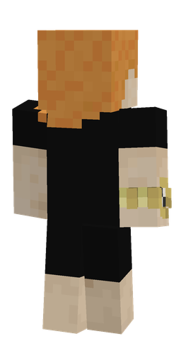 Black skin: body, back render