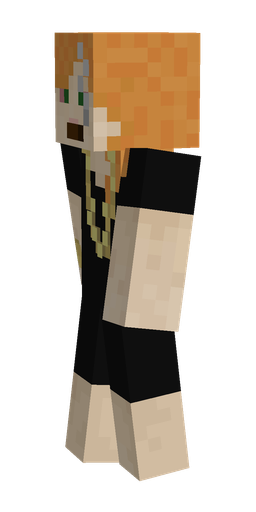 Black skin: body, left side render
