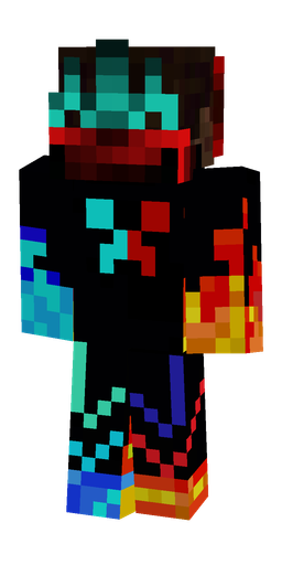 Black skin: body, back render
