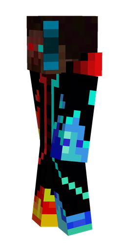 Black skin: body, left side render