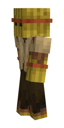 Brown skin: body, left side render