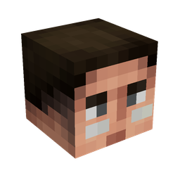 Black skin: head render