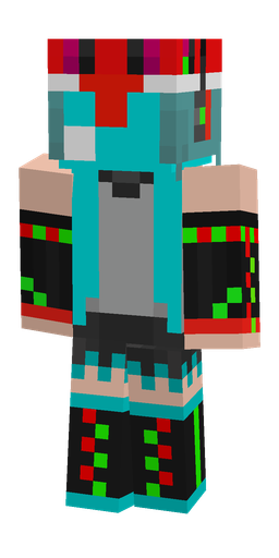 Black skin: body, back render