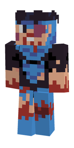 Blue skin: body, front render