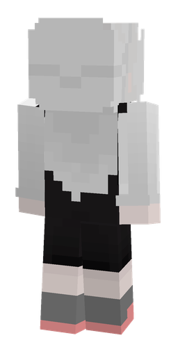 Black skin: body, back render