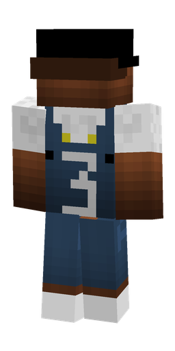 Blue skin: body, back render