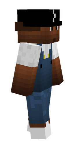 Blue skin: body, right side render