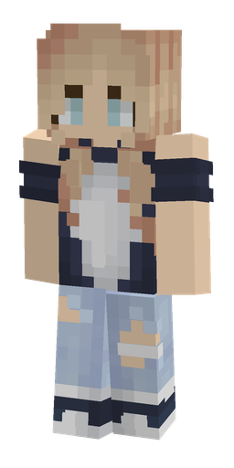 Blue skin: body, front render