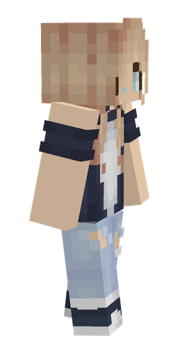 Blue skin: body, right side render
