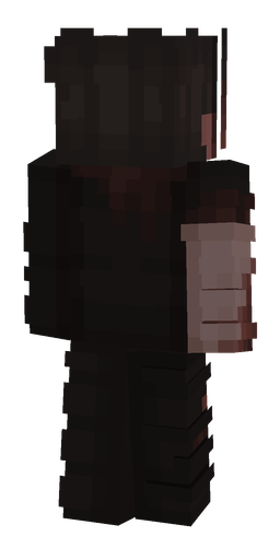 Black skin: body, back render