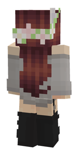 Black skin: body, back render