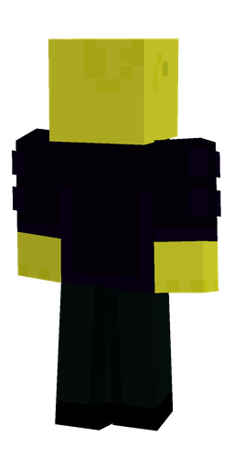Black skin: body, back render
