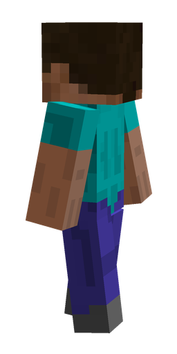 Blue skin: body, right side render