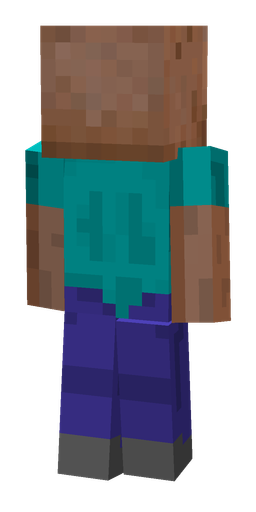 Blue skin: body, back render