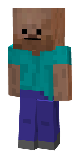 Blue skin: body, front render