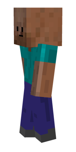 Blue skin: body, left side render
