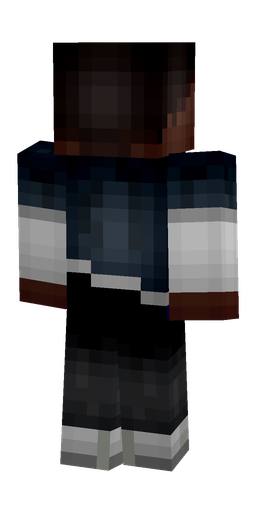 Black skin: body, back render