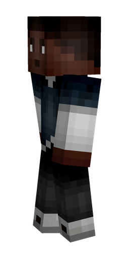 Black skin: body, left side render