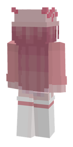 Pink skin: body, back render