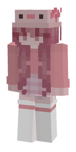Pink skin: body, front render