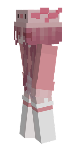 Pink skin: body, left side render
