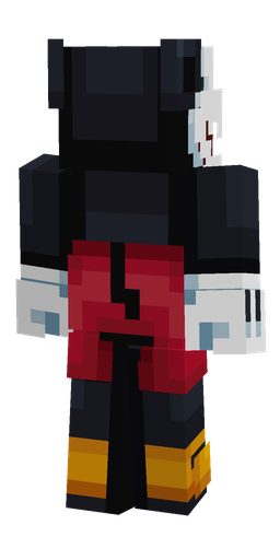 Black skin: body, back render