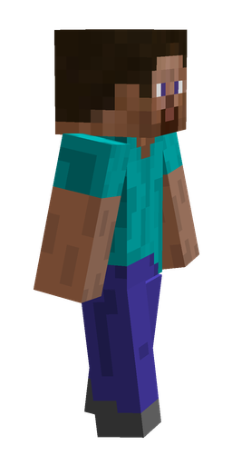 Blue skin: body, right side render