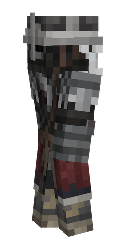 Black skin: body, left side render
