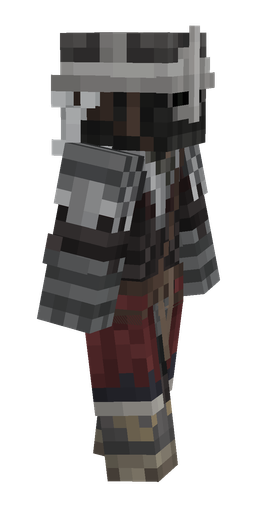 Black skin: body, right side render