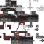 Black skin: raw texture render