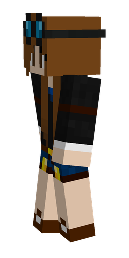 Black skin: body, left side render