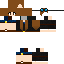 Black skin: raw texture render