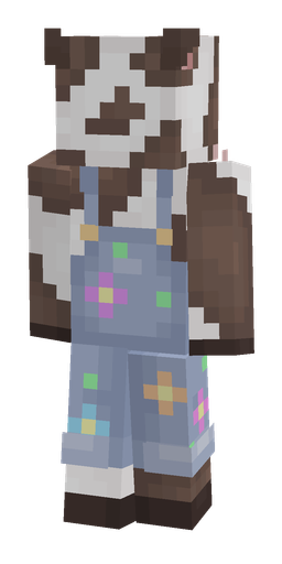 Blue skin: body, back render