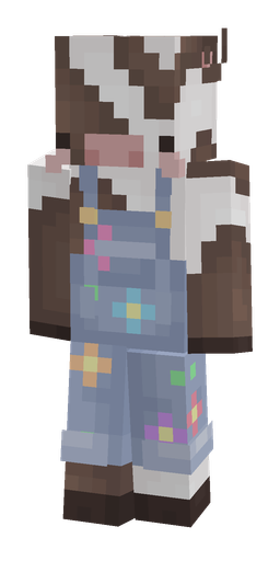 Blue skin: body, front render