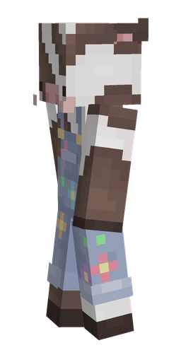 Blue skin: body, left side render