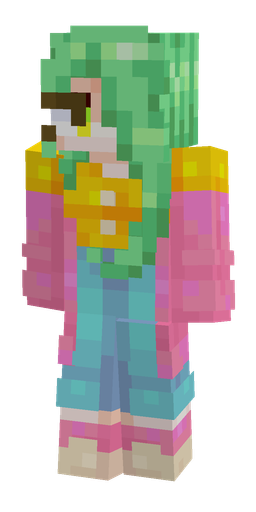 Green skin: body, front render