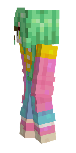 Green skin: body, left side render