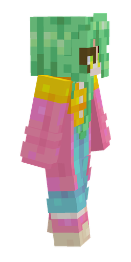Green skin: body, right side render