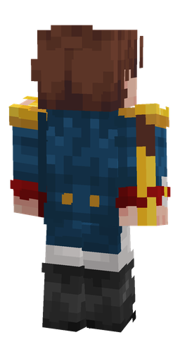 Black skin: body, back render