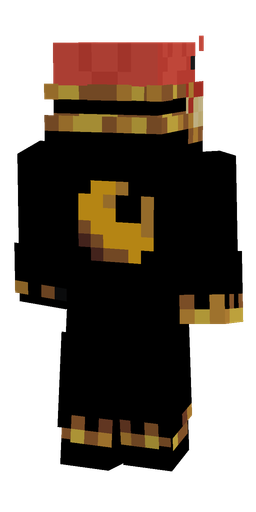 Black skin: body, back render